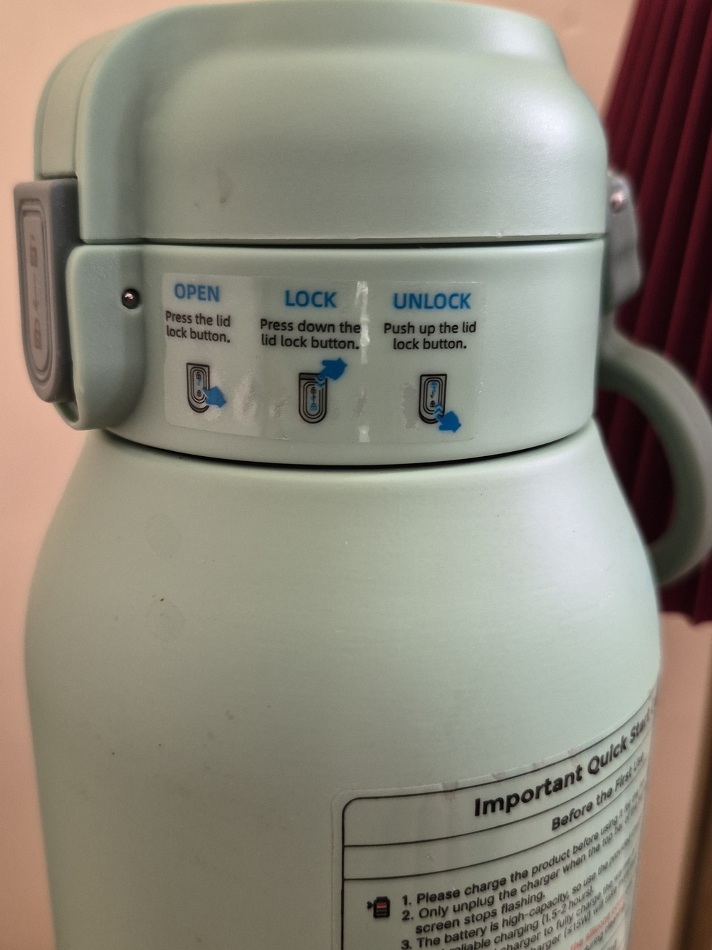 Sage Green Portable Humidifier Bottle - Picture 4 of 14